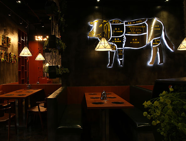 牛肉火锅店装修实景图-十秒嫩牛