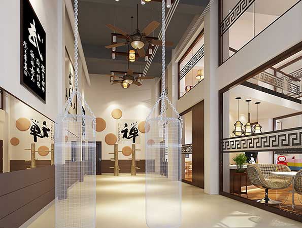 武术馆装修效果图-德修武术馆