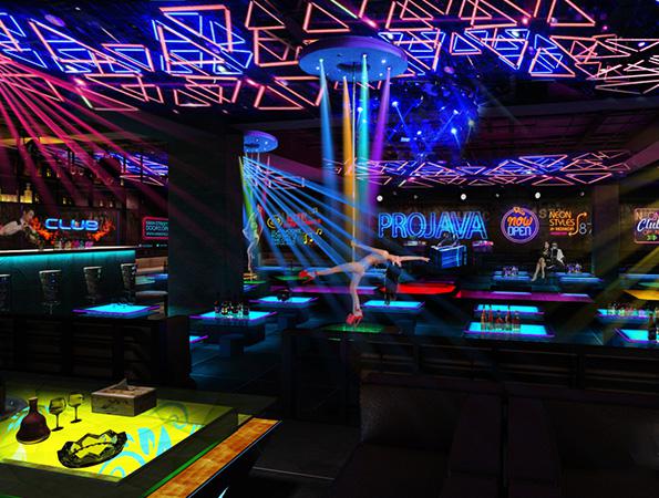 400㎡工业风酒吧装修效果图 | 双子星酒吧