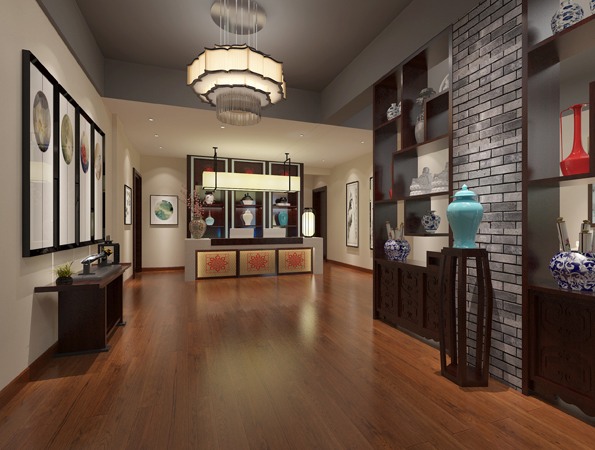 360㎡新中式风格茶艺会所装修 | 金龙华广场茶艺会所