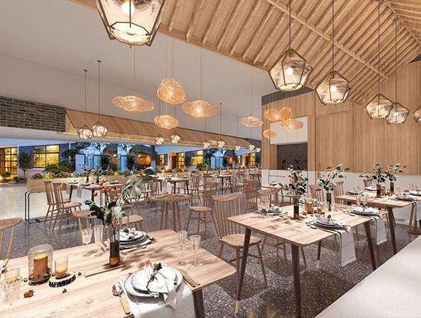 110平米小吃店装修效果图-蹄鲜森