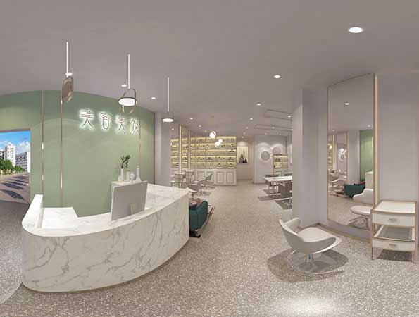 现代简约美容美发会所装修效果图-优品国际 现代简约美容美发会所装修效果图-优品国际
