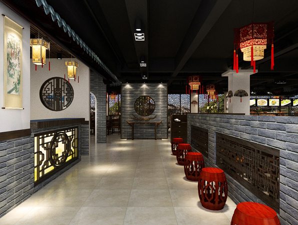 550平米中式风格火锅店装修设计 | 蜀天椒火锅 550平米中式风格火锅店装修设计 | 蜀天椒火锅