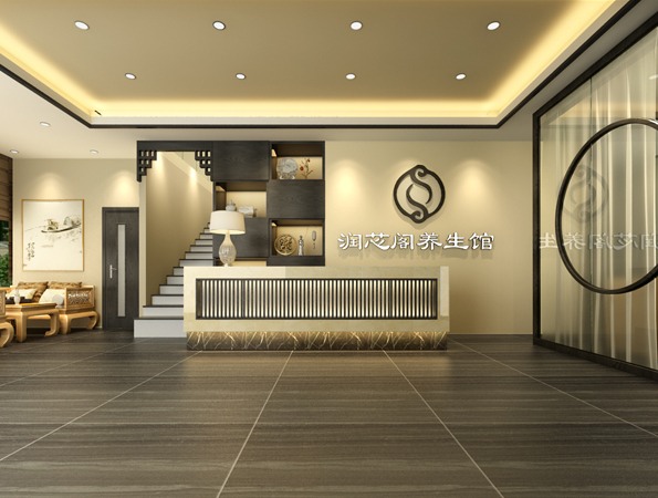 650㎡中式养生馆装修设计 | 润芯养生馆 650㎡中式养生馆装修设计 | 润芯养生馆