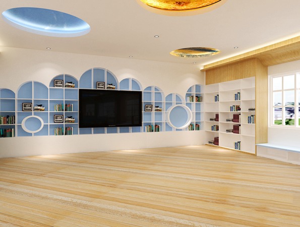260余平米小学阅览室装修设计 | 天骄小学 260余平米小学阅览室装修设计 | 天骄小学