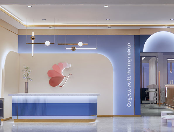 120平米美容美业教育培训机构门店装修设计