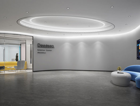 1200平米精密科技办公室装修设计 | 深海精密