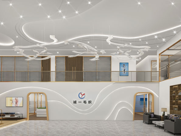 800平米服装公司办公及展厅设计效果图 | 诚一毛织